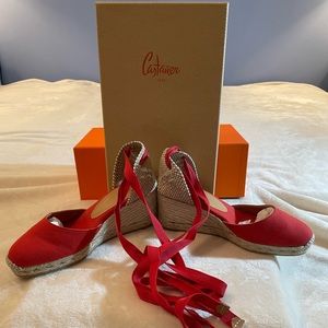 NEW Red, Castaner Espadrilles. Women’s 7.5